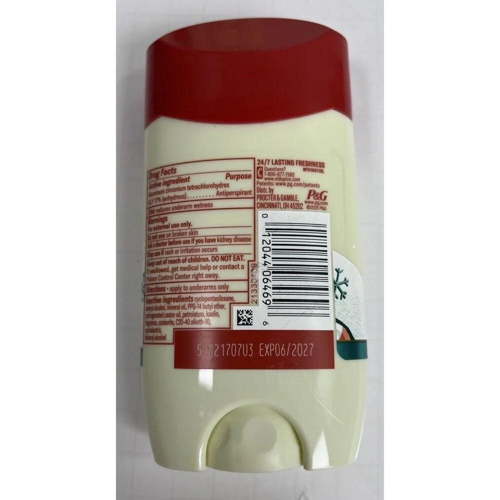 4 Old Spice Peppermint Slopes Antiperspirant Limited Edition 2.6 Oz